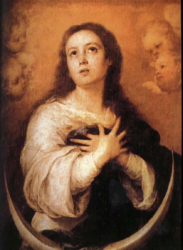 Bartolome Esteban Murillo Half month's pure conception of Our Lady oil painting picture